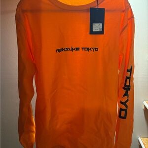 RENSUKE TOKYO long sleeve in Fire Orange — NEW WITH TAGS (NWT) | XL | $700
